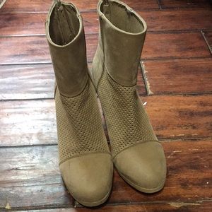 Tan booties